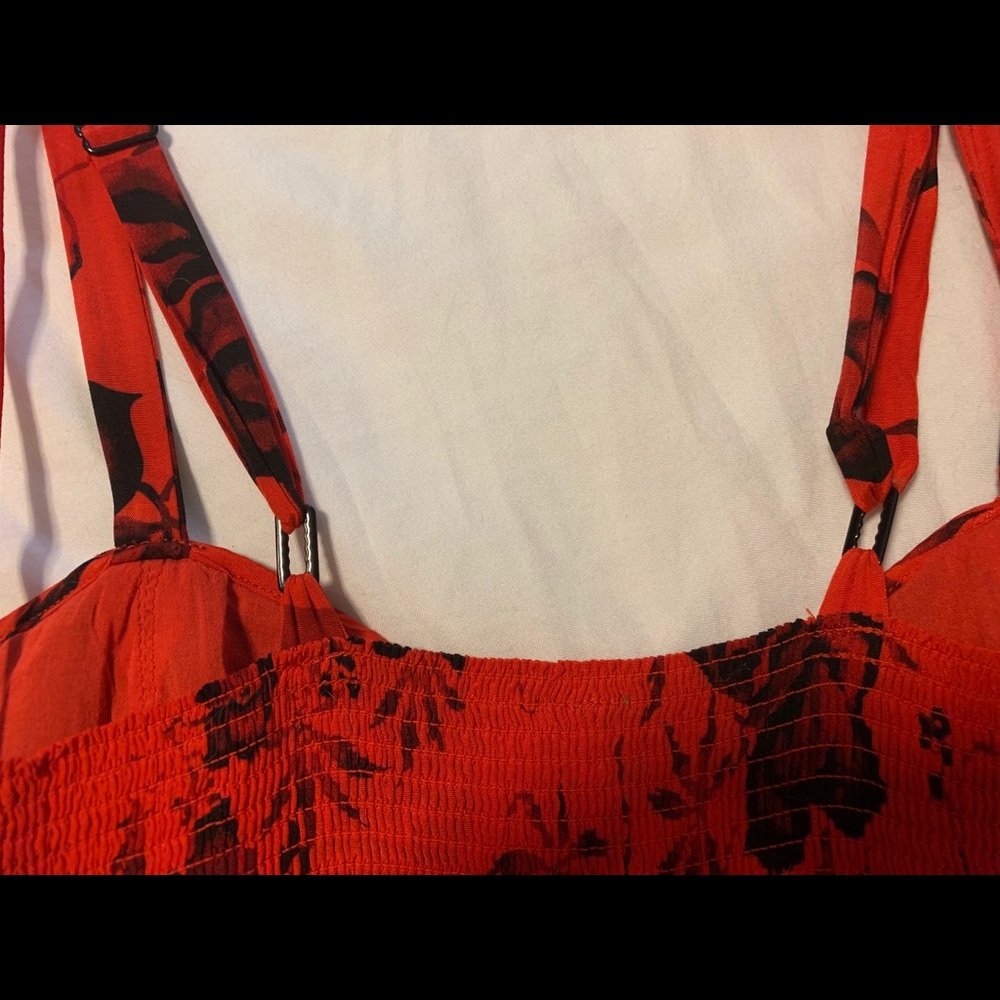 Free People Romper Red Size 2 - Picture 6 of 7
